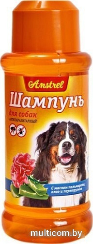 Шампунь Amstrel для собак с маслом пальмарозы, алоэ и экстрактом пиретрума 120мл