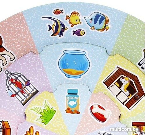 Мозаика/пазл WoodLand Toys Кругозор Домашние животные 156101