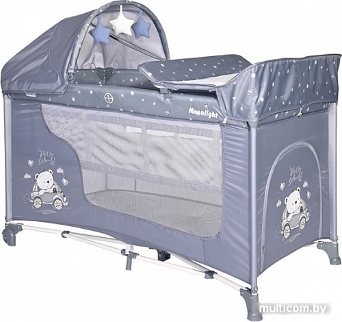 Манеж-кровать Lorelli Moonlight Rocker 2 (blue)