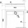 Душевой поддон Omnires Brooklyn 90x90