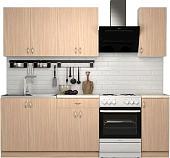 Готовая кухня S-Company Клео лайт 1.8 (дуб молочный/дуб молочный)