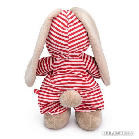 Классическая игрушка BUDI BASA Collection Зайка Ми в полосатом комбинезоне StM-506 (25 см)
