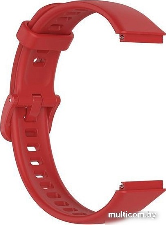 Ремешок Rumi силиконовый для Huawei Band 7 (красный)