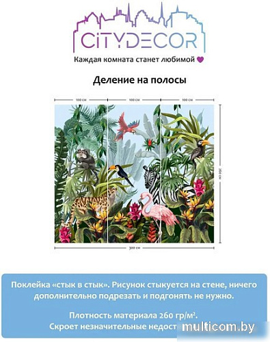 Фотообои Citydecor Животные и Птицы 4 300x260