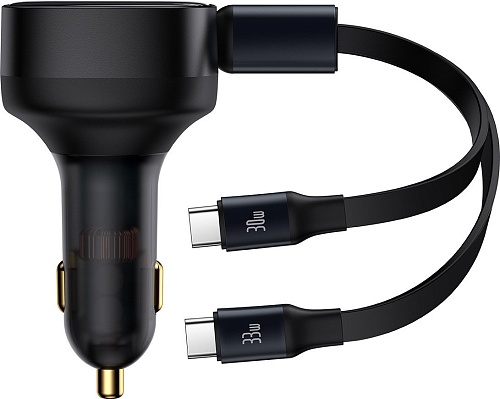 Автомобильное зарядное Baseus Enjoyment Pro 2-in-1 Car Charger C+L 60W C00057802111-02