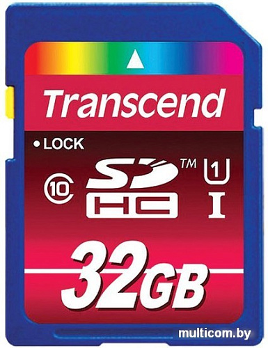 Карта памяти Transcend SDHC Class 10 UHS-I 32Gb (TS32GSDHC10U1)