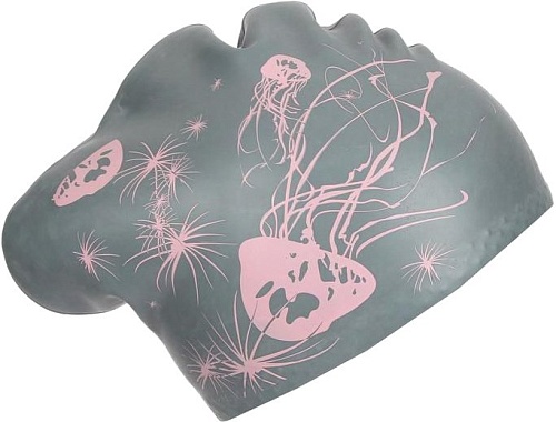 Шапочка для плавания Elous EL006 (медуза/серебристый)