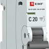 Выключатель автоматический EKF PROxima ВА 47-63N 1P 20А (C) 6кА M636120C