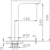 Смеситель FRAP H52 F1052-56