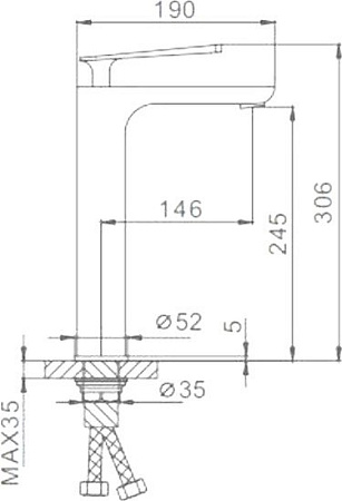 Смеситель FRAP H52 F1052-56