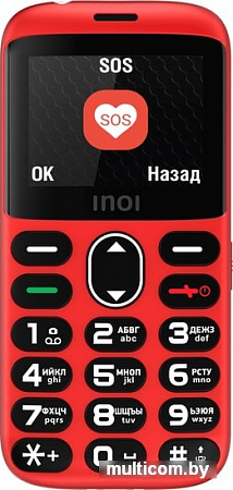 Мобильный телефон Inoi 118B (красный)