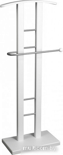 Стойка для одежды Мебелик Костюмная галант 321 (металлик/белый)