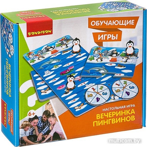 Развивающая игра Bondibon Вечеринка пингвинов ВВ3438