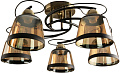 Люстра средней высоты Mirastyle BL-7605/5 AB+BK