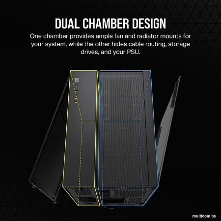 Корпус Corsair 6500D Airflow Dual Chamber CC-9011259-WW