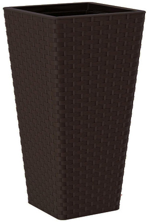 Кашпо Form-Plastic Rattana Slim FP-3900-070 (темно-коричневый)