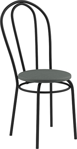 Стул Mio Tesoro Тюльпан (серый/черный)