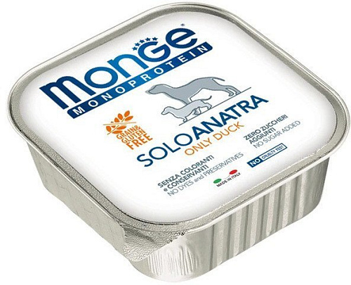 Сухой корм для собак Monge Monoprotein с уткой и ламистер (150 г)