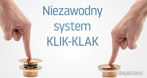 Сифон Rea Klik-Klak REA-A8541 (розовое золото)