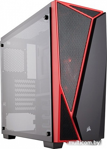 Корпус Corsair Carbide SPEC-04 (закаленное стекло, черный/красный)
