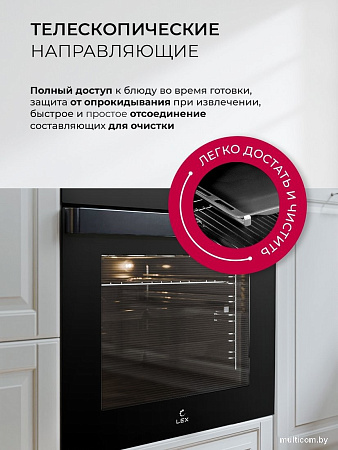 Электрический духовой шкаф LEX EDP 607 BBL Wide Series