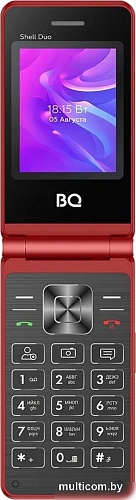 Кнопочный телефон BQ BQ-2412 Shell Duo (красный)