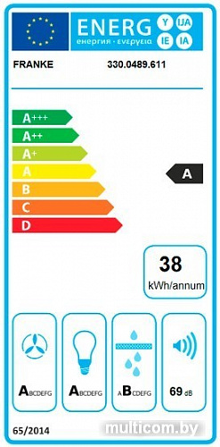 Кухонная вытяжка Franke Smart Flat FSFL 905 WH 330.0489.614