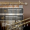 Карниз для штор Sundays Home Ажур Раздвижной 16/19мм 2-х рядный (антик, 1.6-3м)