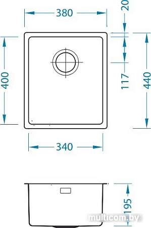 Кухонная мойка Alveus Kombino 20 [1100234]