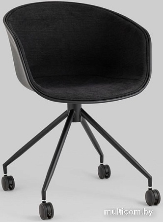 Кресло Stool Group LIBRA SL-7040ZB (рогожка черный/черный)