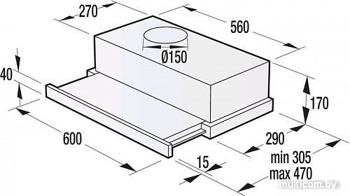 Кухонная вытяжка Gorenje BHP623E10W