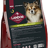 Сухой корм для собак Landor Mini Adult для взрослых мелких пород с индейкой и ягненком 3 кг