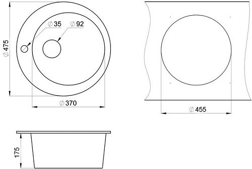 Кухонная мойка Granula 4801 (арктик)