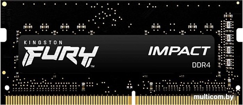 Оперативная память Kingston FURY Impact 16GB DDR4 SODIMM PC4-23400 KF429S17IB/16