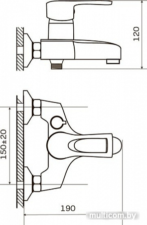 Смеситель Zerix FAD 181 ZX0198