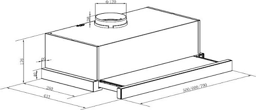 Кухонная вытяжка MAUNFELD VS Light 60 (бежевый)