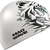 Шапочка для плавания Mad Wave Tigrillo (белый)