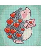 Алмазная мозаика Wizardi Ежик 2WD2311