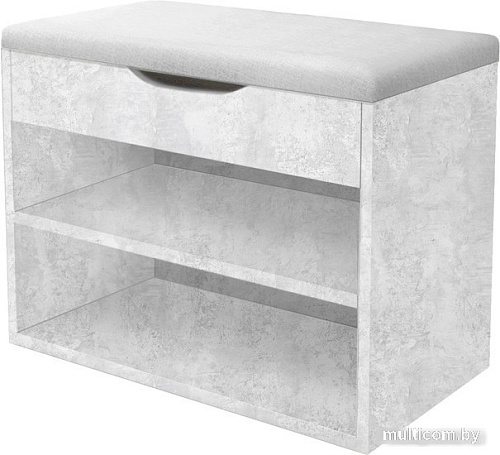 Банкетка Артём-Мебель Этна СН 122.07 (бетон спаркс лайт)