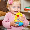 Развивающая игрушка Азбукварик Люленьки. Неваляшка уточка 2649 (желтый/зеленый)