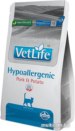 Сухой корм для кошек Farmina Vet Life Hypoallergenic Pork & Potato (гипоаллергенный с картофелем и свининой) 400 г