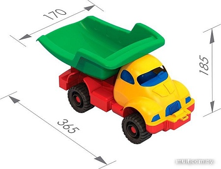 Нордпласт Грузовик Космический 030 (желтый/зеленый)