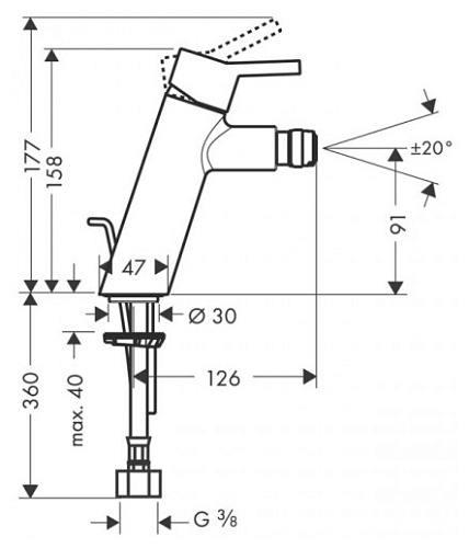 Однорычажный смеситель Hansgrohe Talis S 32240000