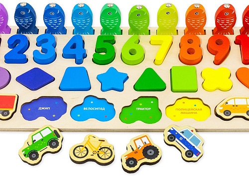 Сортер Alatoys Пазл Магнитная рыбалка ПЗЛ56