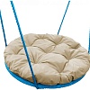 Подвесные качели M-Group Гнездо в оплетке 0.6м 17049901 (бежевая подушка)