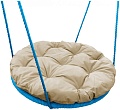 Подвесные качели M-Group Гнездо в оплетке 0.6м 17049901 (бежевая подушка)