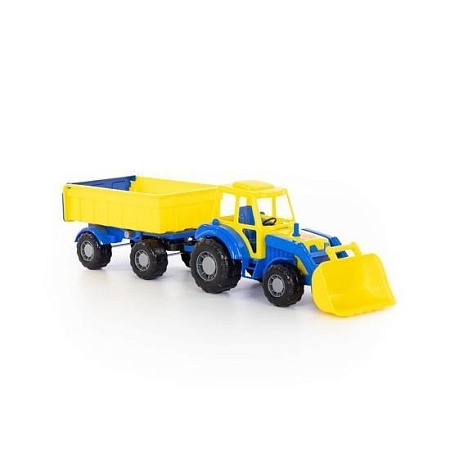 Полесье Алтай трактор с прицепом №1 и ковшом 35349