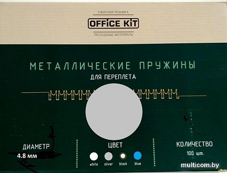 Металлическая пружина для переплета Office-Kit 4.8 мм OKPM316S (серебряный)