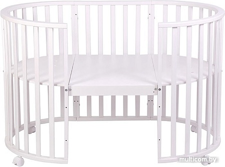 Кроватка-трансформер Polini Kids French 925 Amis (белый)