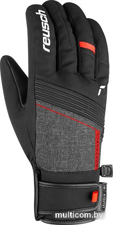 Перчатки Reusch Luca R-Tex XT 6101251-7680 (р-р 7.5, black/black melange/fire red)